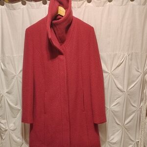 Women's Red Sweater Coat